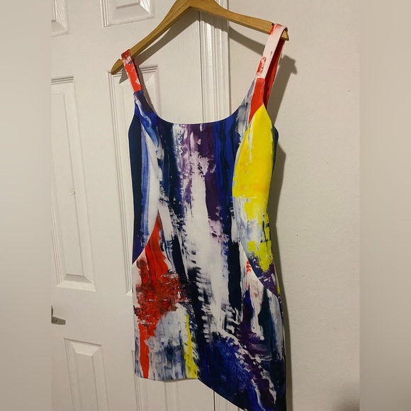 Milly Dresses & Skirts - Milly Graffiti-print racerback sheath dress size M
